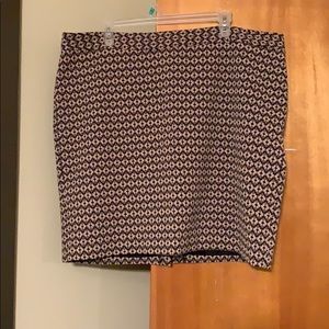 Black/tan skirt